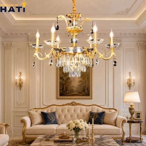 Đèn chùm cổ điển Lligent 6 bóng