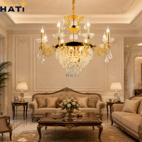 Đèn chùm cổ điển Lligent 8 bóng