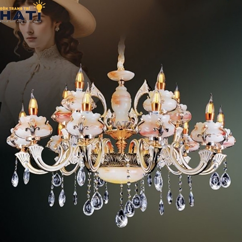 Đèn chùm cổ điển Maxillo 15 bóng