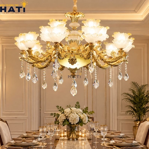 Đèn chùm cổ điển Maya 15 bóng