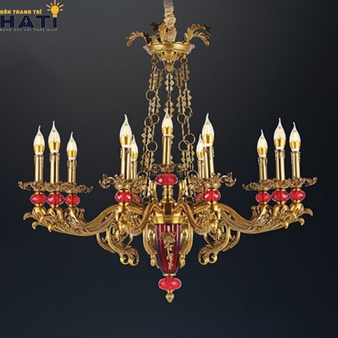 Đèn chùm cổ điển Nostic 11 bóng