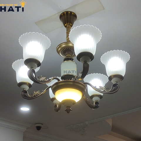 Đèn chùm cổ điển Pedit 6 bóng