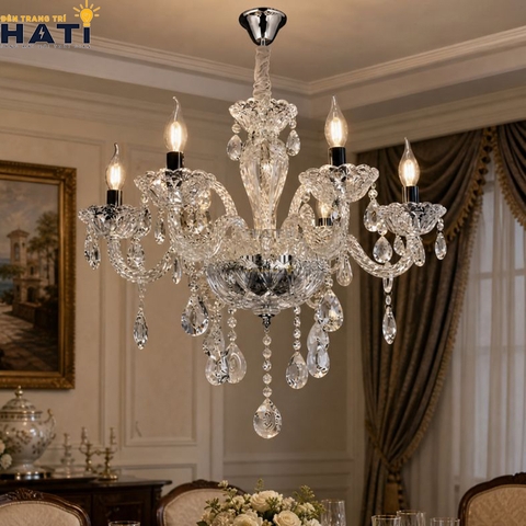 Đèn chùm cổ điển Respon 6 bóng
