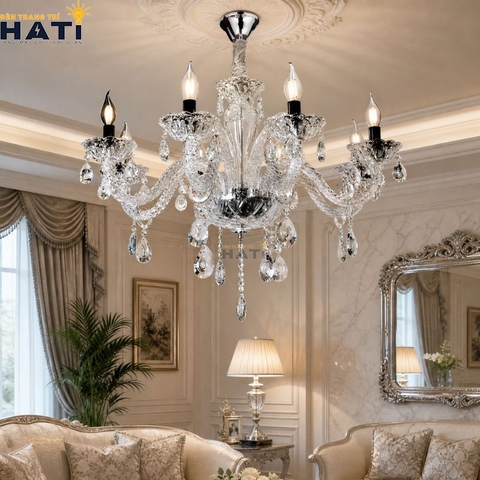Đèn chùm cổ điển Respon 8 bóng