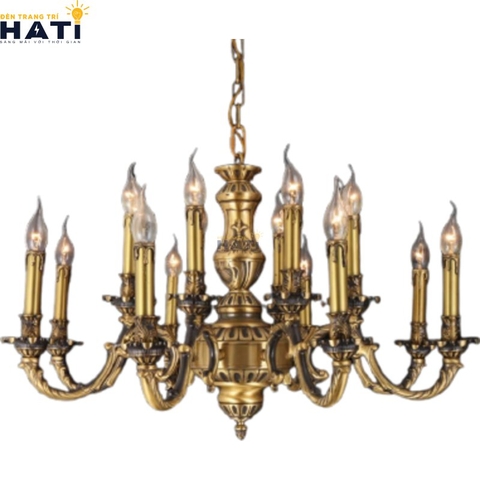 Đèn chùm đồng cổ điển Rolana