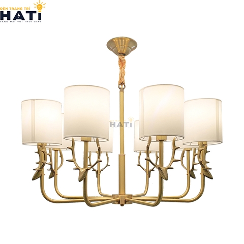 Đèn chùm đồng tân cổ điển Fawn