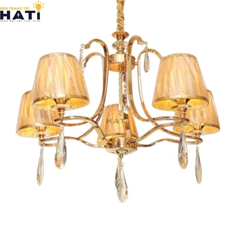 Đèn chùm tân cổ điển Brezy 5 bóng mặt trước