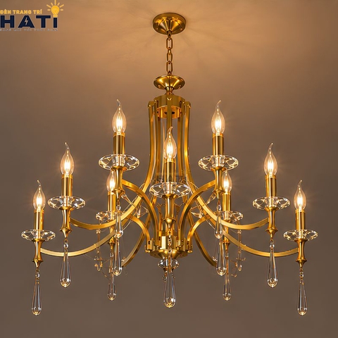 Đèn chùm tân cổ điển Creati 5+5 bóng