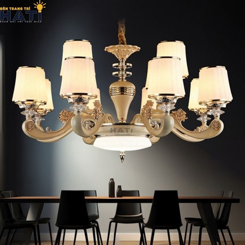Đèn chùm tân cổ điển Domestic 12 bóng