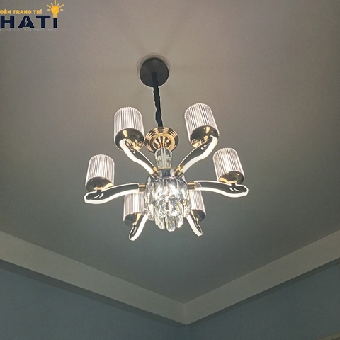 Đèn chùm tân cổ điển Elba 6 bóng-1-hati