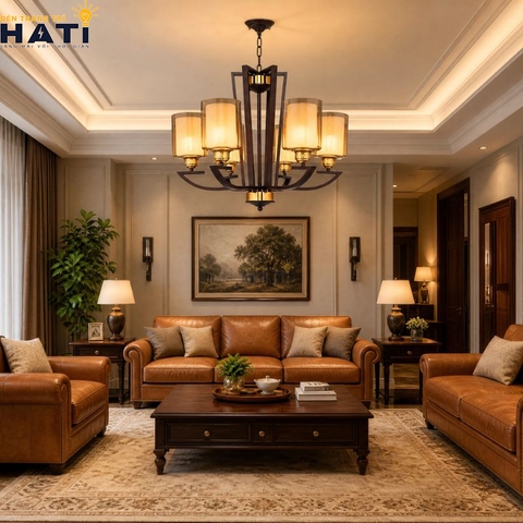 Đèn chùm tân cổ điển Lytical 6 bóng