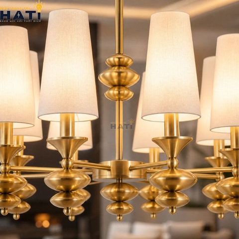 Đèn chùm tân cổ điển Organi 8 bóng
