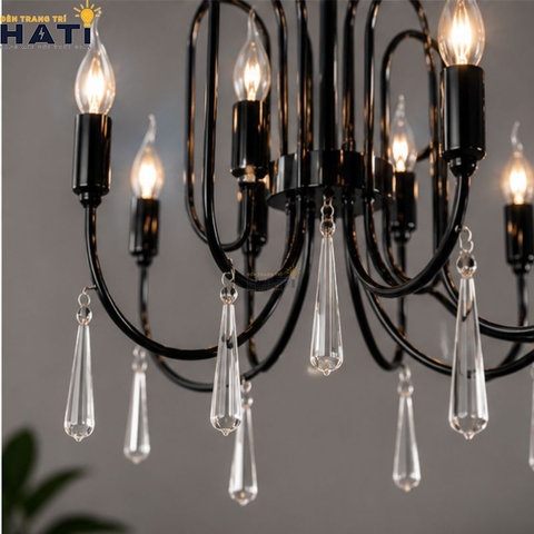 Đèn chùm tân cổ điển Prising 6+6 bóng