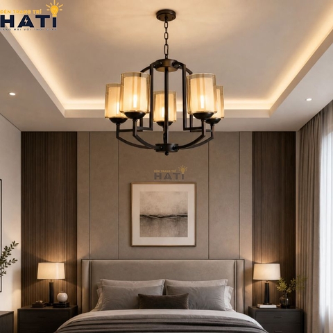 Đèn chùm tân cổ điển Promise 5 bóng