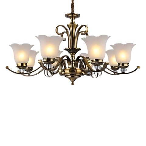 Đèn chùm tân cổ điển Risti 8 bóng
