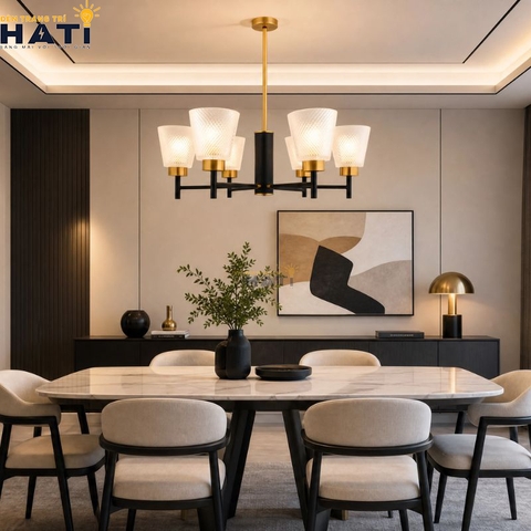 Đèn chùm tân cổ điển Sensi 6 bóng