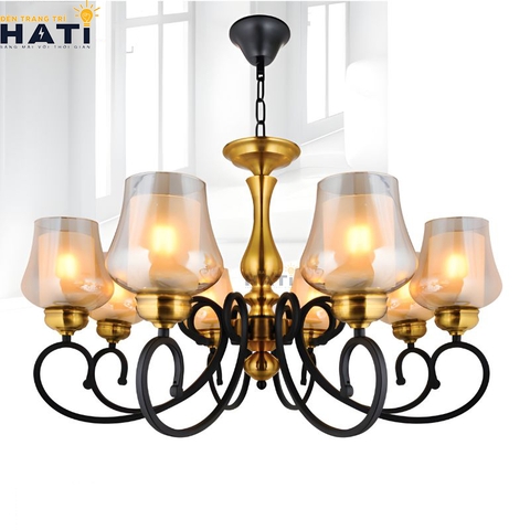 Đèn chùm tân cổ điển Sitive 8 bóng