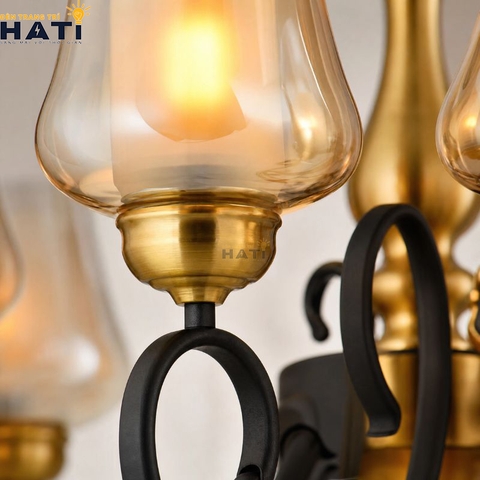Đèn chùm tân cổ điển Sitive 8 bóng