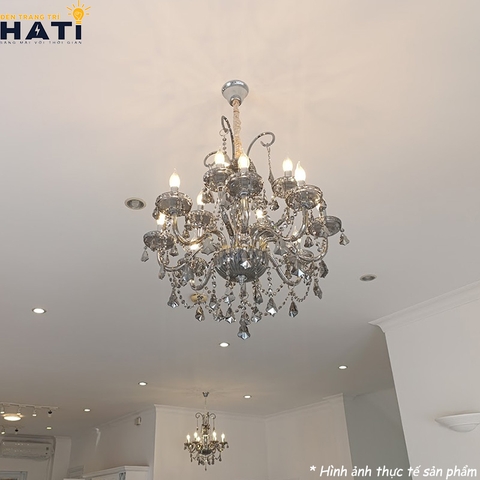 Đèn chùm thủy tinh Lidio 6 bóng - DCTT06/6