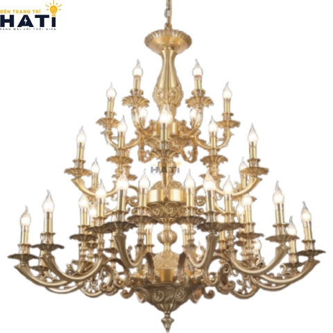Đèn chùm đồng cổ điển Liora