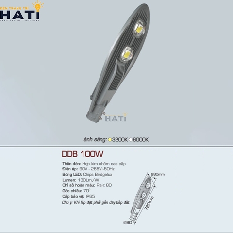 Đèn đường led Anfaco DDB 50w - 100w - 150w