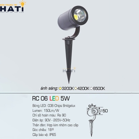 Đèn ghim cỏ Anfaco RC 06 3w - 5w - 7w - 10w