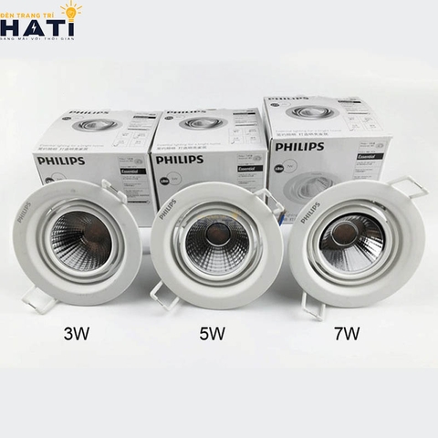 Đèn led âm trần Philips thay đổi góc chiếu Pomeron