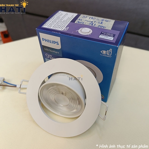 Đèn led âm trần Philips thay đổi góc chiếu SL190