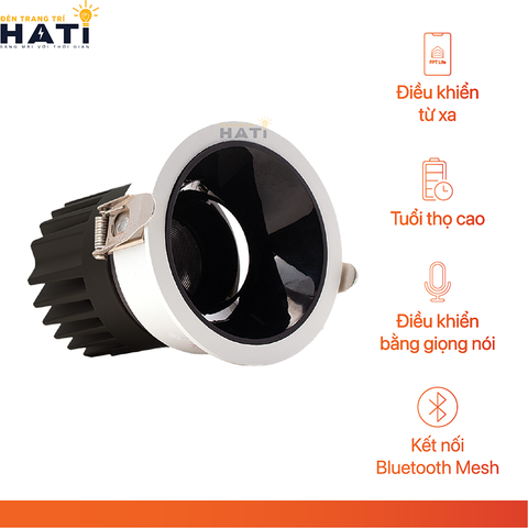 Đèn LED âm trần thông minh xoay góc