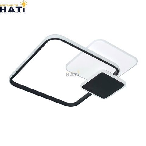 Đèn LED ốp trần Akako viền đen