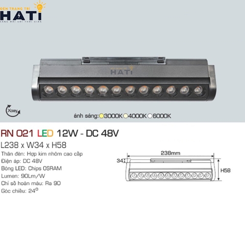 Đèn led ray nổi nam châm siêu mỏng Anfaco RN 021 6w - 12w