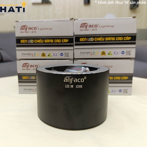 Đèn lon Anfaco AFC 643 màu trắng - đen 3w - 7w - 9w