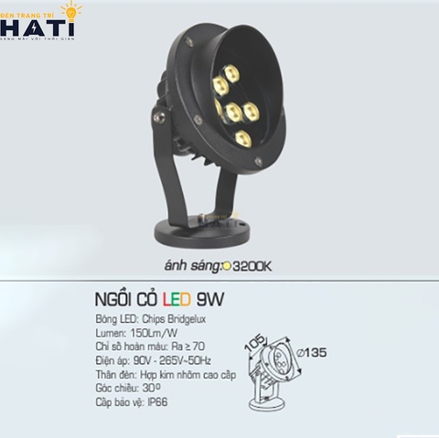 Đèn ngồi cỏ Anfaco 6w - 9w - 12w
