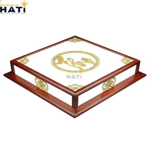 Đèn ốp gỗ chữ Thọ