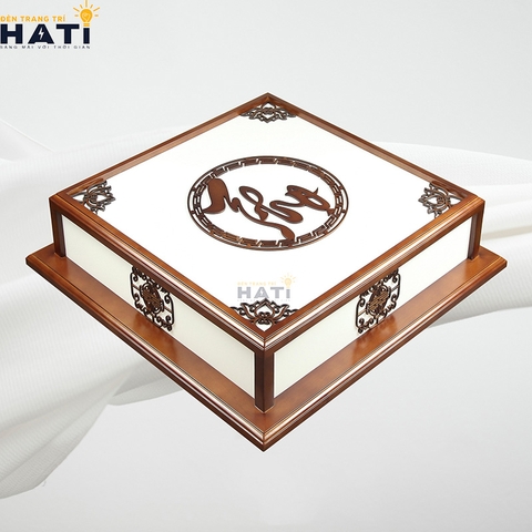 Đèn ốp gỗ chữ Thọ 3