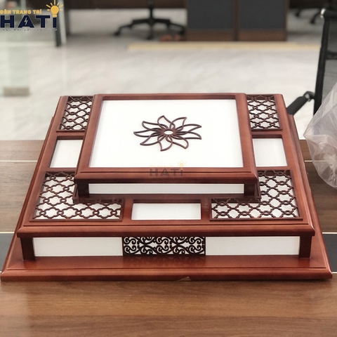 Đèn ốp gỗ Muku 3