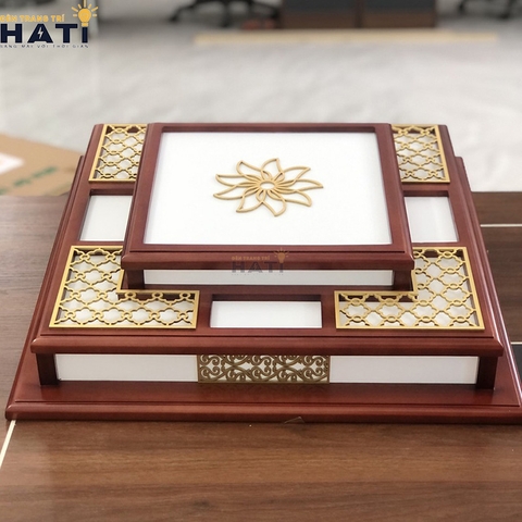 Đèn ốp gỗ Muku 4