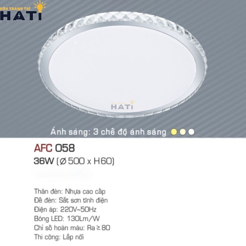 Đèn ốp nổi Anfaco AFC 058 36w