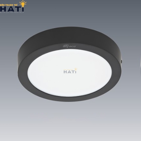 Đèn ốp nổi Anfaco tròn vỏ đen AFC 555 6w- 12w-18w-22w