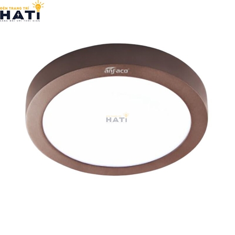 Đèn ốp nổi Anfaco tròn vỏ nâu AFC 555 6w- 12w-18w-22w