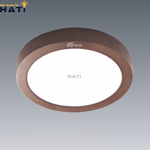 Đèn ốp nổi Anfaco tròn vỏ nâu AFC 555 6w- 12w-18w-22w
