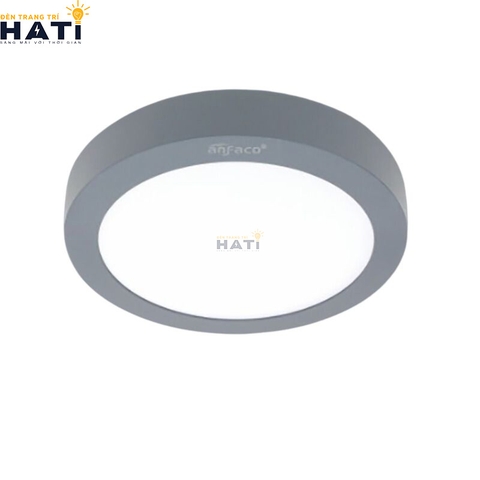 Đèn ốp nổi Anfaco tròn vỏ xám AFC 555 6w- 12w-18w-22w