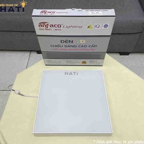 Đèn ốp nổi Anfaco AFC 580 T thiết kế vuông vỏ trắng sang trọng