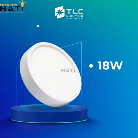 Đèn ốp nổi TLC tròn vỏ trắng 6w/12w/18w/24w
