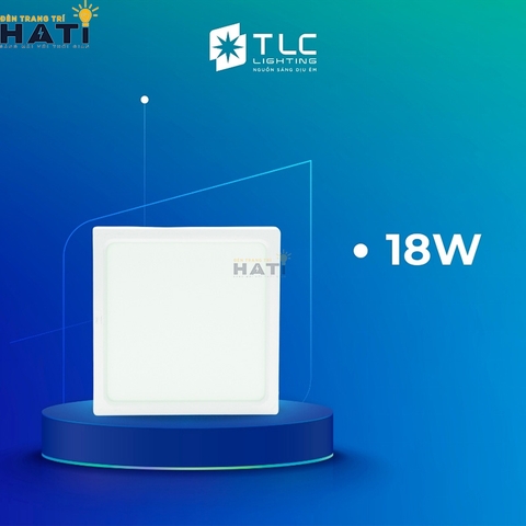 Đèn ốp nổi TLC vuông vỏ trắng 6w/12w/18w/24w