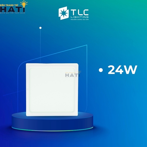Đèn ốp nổi TLC vuông vỏ trắng 6w/12w/18w/24w