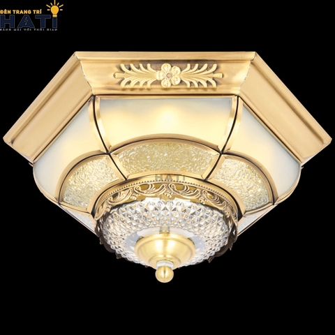 Đèn ốp trần đồng Castellano