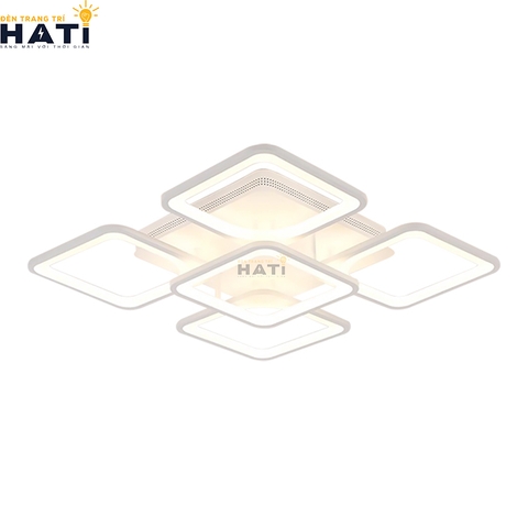 Đèn ốp trần led 5 ô vuông