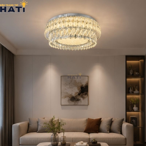 Đèn ốp trần pha lê Billis