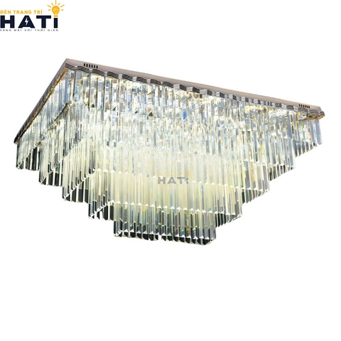 Đèn ốp trần pha lê chữ nhật Daxton